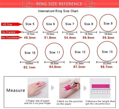 1ct Diamond White Sapphire Wedding Engagement Rings Set Women Bridal Jewelry Gifts (Black,Rose Gold,Silver,Gold)