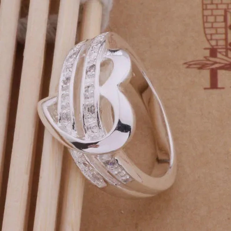 Love Heart  Women Wedding Diamond Ring Gifts(Size:5/6 /7 /8 /9/10) HANNAH MARTIN