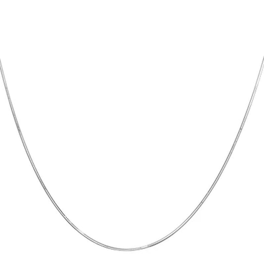 Adjustable Snake Chain Necklace, .80Mm in 14K Gold
