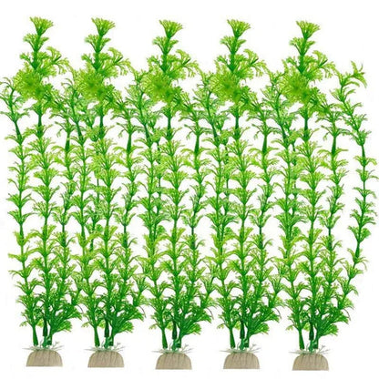 5Pcs 30cm Artificial Fake Plastic Water Grass Plants for Fish Tank Aquarium Decoration