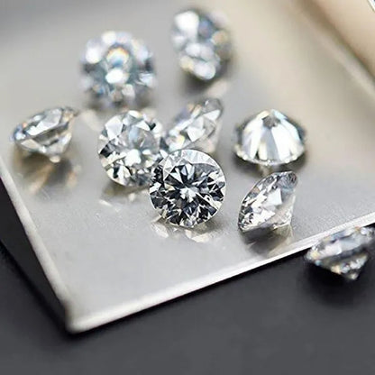 Round brilliant diamond-cut Moissanite bulk jewelry