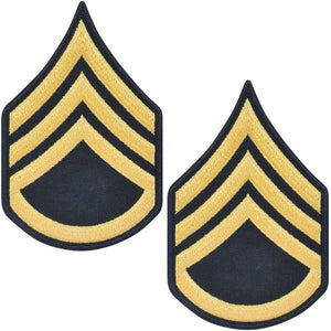 Army Staff Sergeant SSG E6 Cloth Rank for ASU Size Male