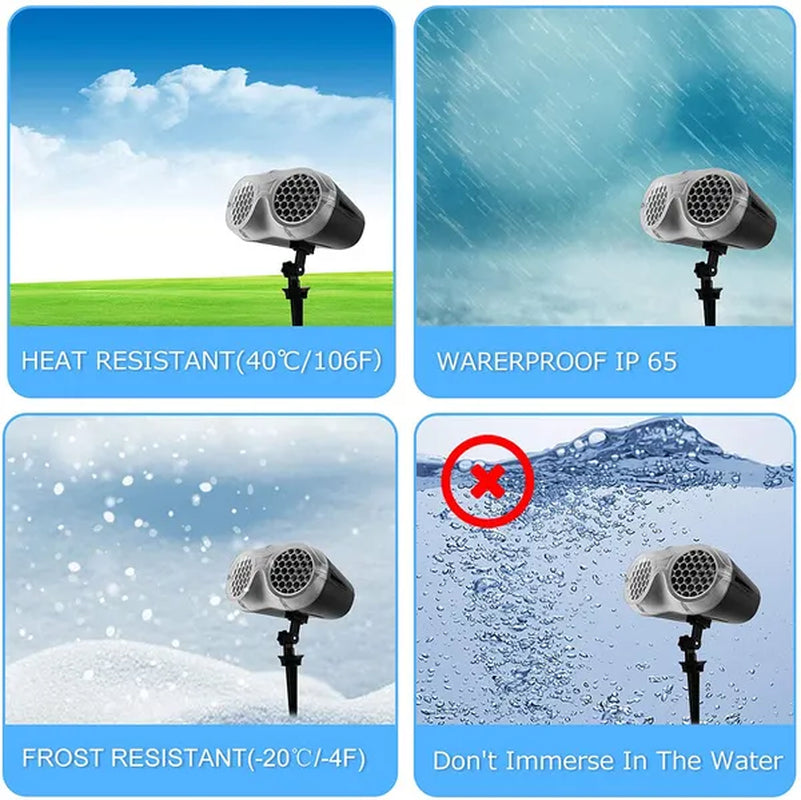 Christmas Projector Lights, Indoor Outdoor LED Snowflake Projector, Remote Control IP65 Waterproof Projection Lamp, for Christmas, Wedding, Party