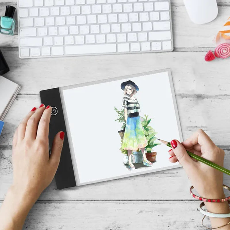 LED A3/A4/A5 Graphic Tablet Light Pad Digital Tablet Copyboard with 3-Level Adjustable Brightness for Tracing Drawing Copying Viewing DIY Art Craft Diamond Painting Supplies