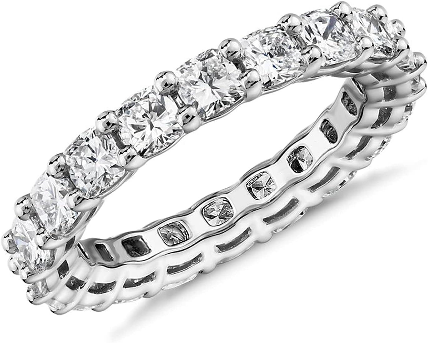 14K Gold Plated Rings with Cubic Zirconia Love - 4Mm Stackable for Women - Gold Rings