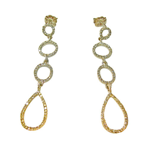 DIAMOND DANGLE EARRING