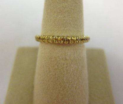YELLOW SAPPHIRE ALL AROUND SET ETERNITY BAND