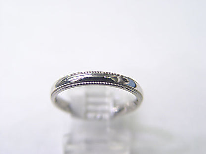 PLATINUM POLISHED ROPE OUTER PLATINUM WEDDING BAND