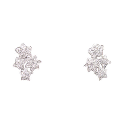 1.10 CT DIAMOND ROUND BRILLIANT SHAPE SHOOTING STAR HUGGIE