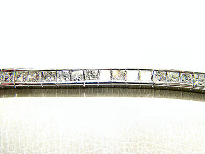 DIAMOND 62 PRINCESS SHAPE CHANNEL SET DIAMOND BRACELET