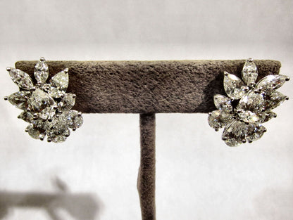 STYLISH DIAMOND TWELVE PEAR SHAPE EIGHT MARQUISE SHAPE DIAMOND HUGGIE DIAMOND