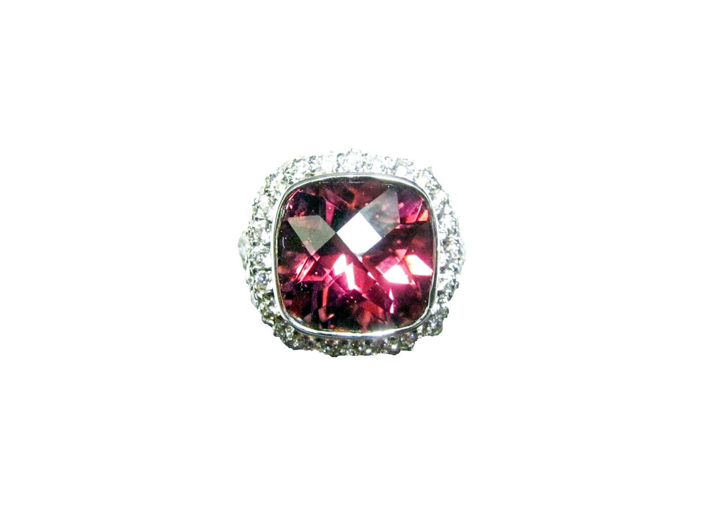 PINK TOURMALINE DIAMOND RING