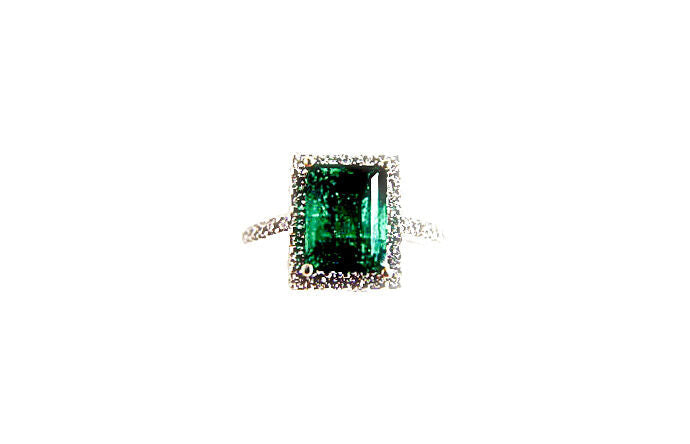 EMERALD GREEN RECTANGLE SHAPE 9.14X 6.92X 5.33MM DIAMOND
