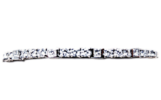 4.65 ct round brilliant shape diamond g color vs1/2 clarity diamond bracelet 18k