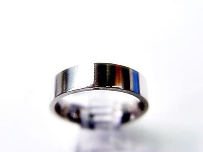 PLATINUM POLISHED FLAT EDGE PLATINUM WEDDING BAND