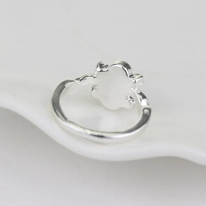 Vampire Diaries Elena with the Same Crystal Cat Eye Diamond Ring Size 6 ~ 12