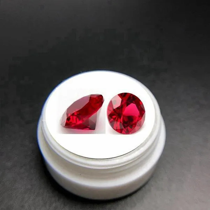 Natural Ruby AAAA+ Unheated 10.50 Cts Natural Mined 11.0mm Sri-Lanka Garnet Red  Ruby Round Cut VVS Loose Gem