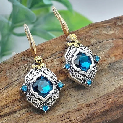 Exquisite Sapphire Earrings Zircon Earrings Dangle Earrings Drop Earrings Diamond Earrings Ladies Fashion Earrings Wedding Party Earrings