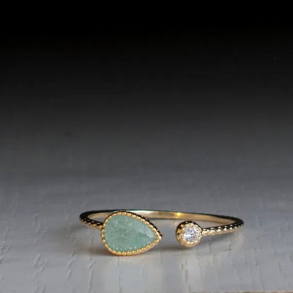 Delysia King  Water drop pear shaped ring