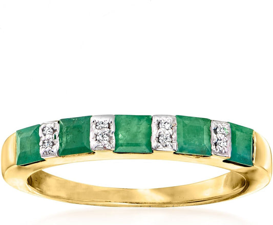 Precious Gemstone Ring in 18Kt Gold over Sterling