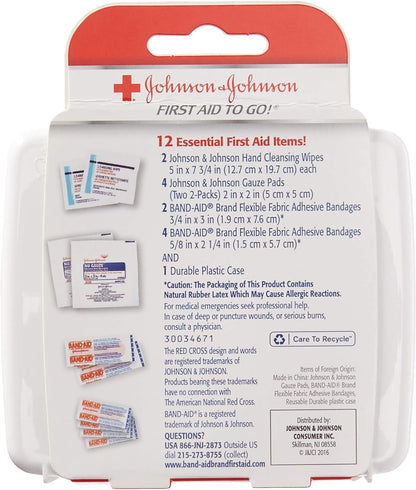 First Aid to Go Kit 12 Items 1 Each (Pack of 2)