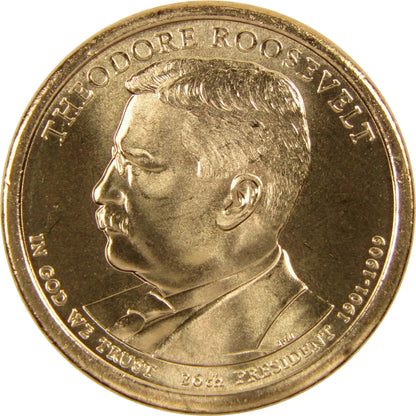2013 P Theodore Roosevelt Presidential Dollar BU Uncirculated $1 Coin Master Coins