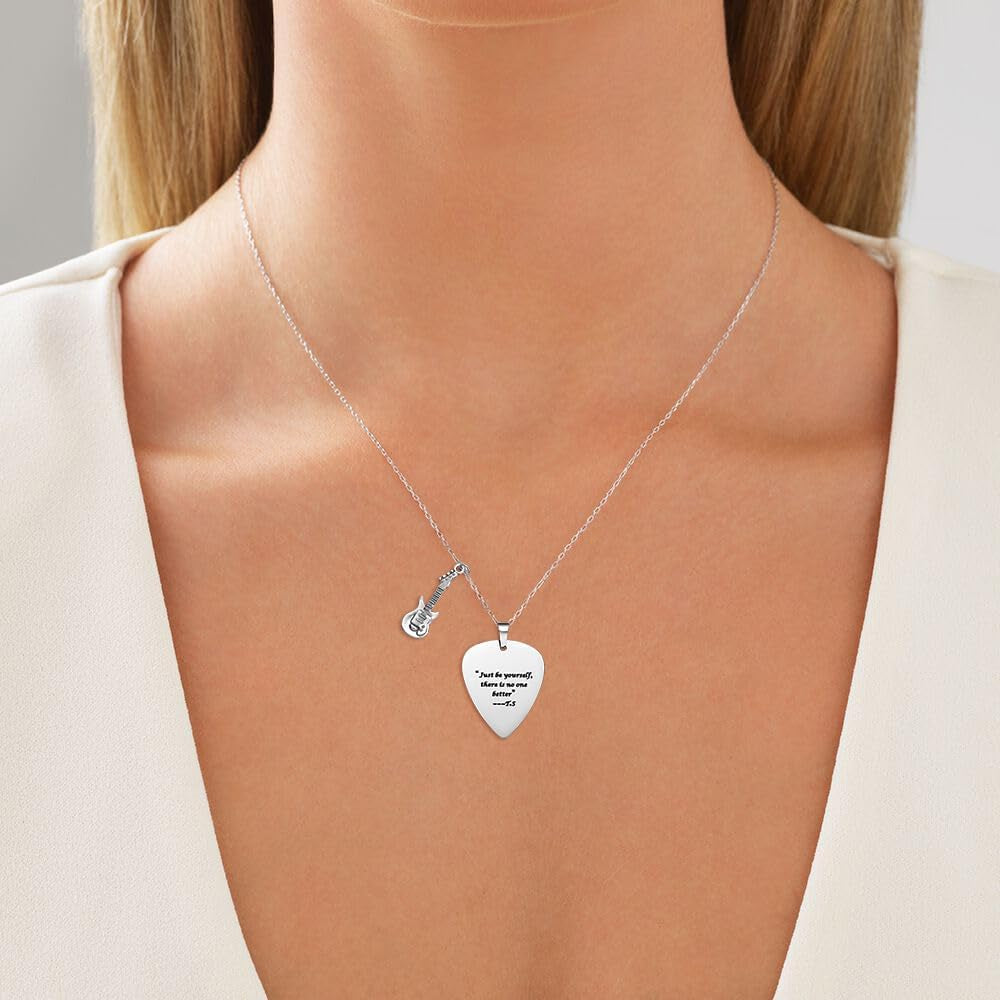 Quotes Guitar Pick Necklace Outfits Jewelry Accessories Inspired Fans Gift Merch