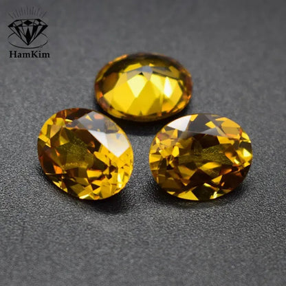 Natural Unheated AAAA 7.50 Cts AAAAA Gemstone Yellow Sapphire 10X12Mm Oval Cut Gem Sri-Lanka VVS Loose Gemstone Jewelry