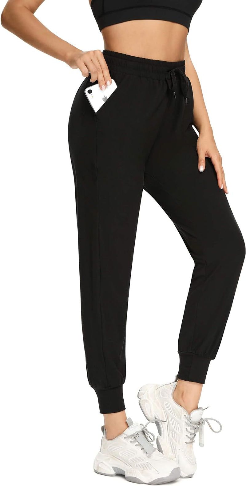 3 Pack Sweatpants for Women-Womens Joggers with Pockets Athletic Leggings for Workout Yoga Running