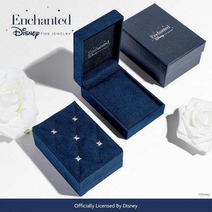 Enchanted Disney Fine Jewelry Sterling Silver and 10K Yellow Gold Diamond Accent and Peridot Fashion Tiana Pendant