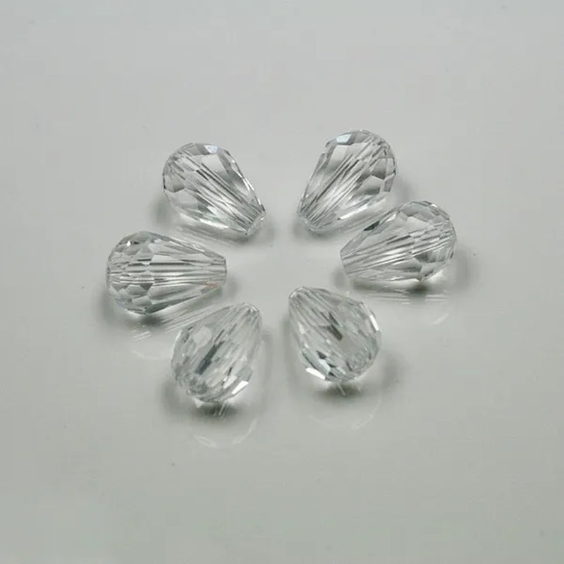 Multi-Color Top Quality Crystal Tear Drop Shape Beads Crystal Glass Beads Loose Spacer round Beads for Jewelry Making