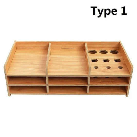Diamond Painting Tool Tray Point Drill Pen Wood Organizer Holder Detachable Diamond Embroidery Accessories