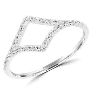 Majesty Diamonds MDR170053 0.1 CTW Round Diamond Cocktail Ring in 14K