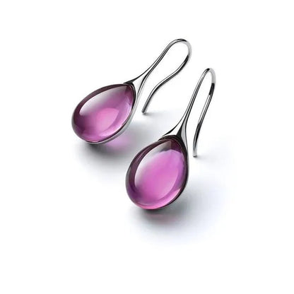 Exquisite Fashion Creative Water Drop Diamond Pendant Earrings Natural Crystal Earrings Jewelry Women's Earrings Wedding Engagement Earrings Jewelry Birthday Party Anniversary Gift