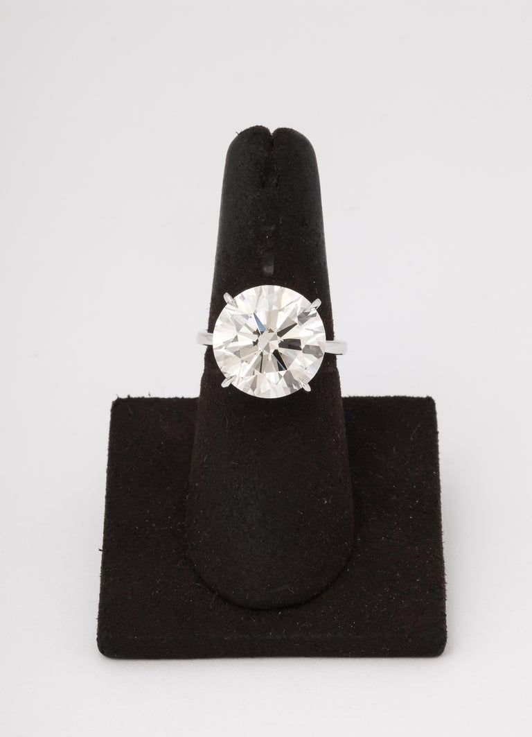 Magnificent 11.07 Carat GIA Round Brilliant Diamond Platinum Engagement Ring