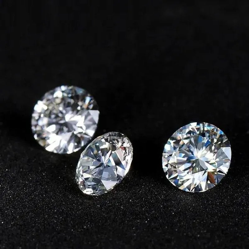 Natural 0.5/1.0/2.0Carat Moissanite D Color Round Shape VVS1 Excellent Clarity With GRA Certificate Report and Card