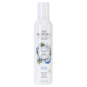 BIOTERA Styling Mousse Lightweight Alcohol-Free | Instant Texture | Promotes Body & Bounce | Microbiome Friendly | Vegan & Cruelty Free | Paraben Free | Color-Safe