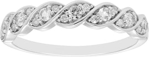 .925 Sterling Silver Natural or Lab-Grown Birthstone Stacking Ring - Choice of Gem Colors & Silhouette