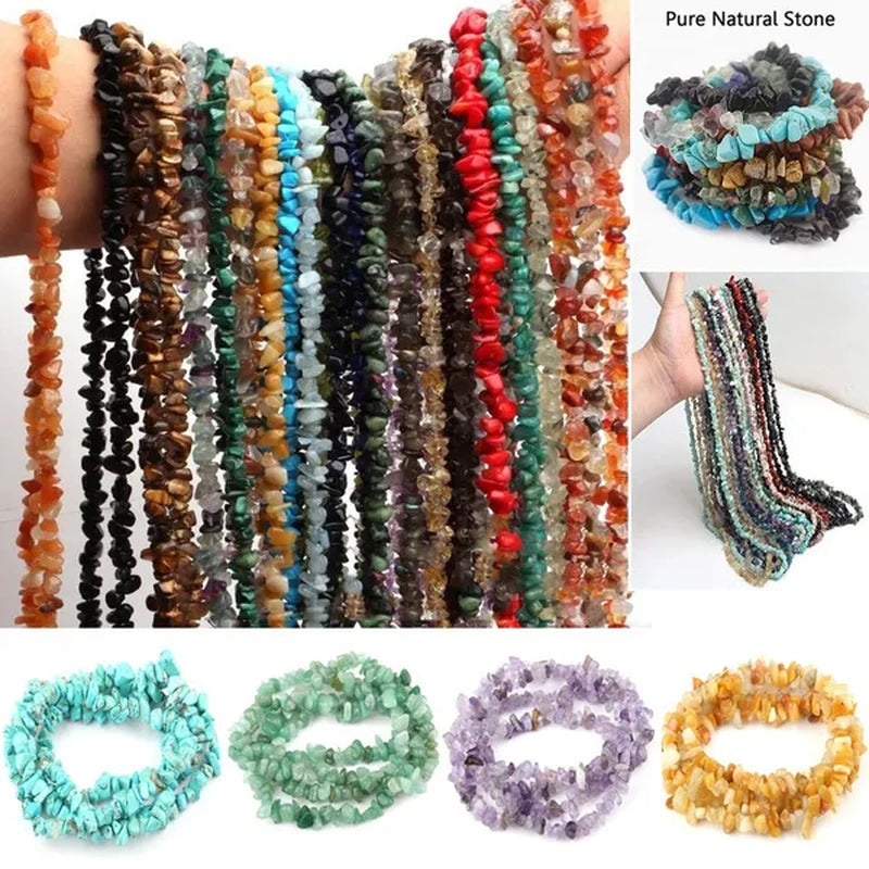 Natural Stone Irregular Agate Crystal Loose Beads for Jewelry Production DIY Bracelet Necklace Earrings Jewelry Gemstone 5-8Mm