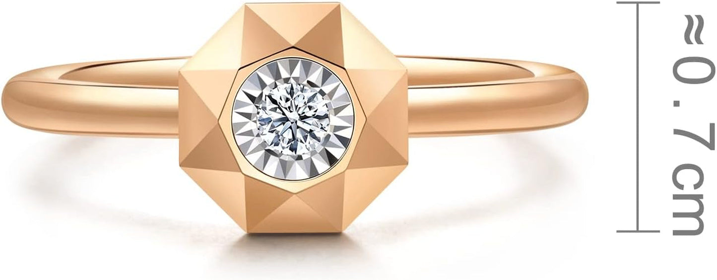 18K White Gold Diamond Ring for Women 92925R
