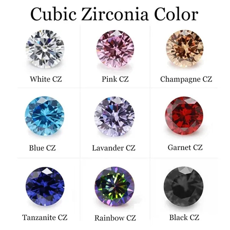 1 Pair/9 Pairs 18G Stainless Steel Ear Stud Piercing Barbell Studs Earrings round Cubic Zirconia Inlaid Body Jewelry for Women Girls Kids Christmas Present