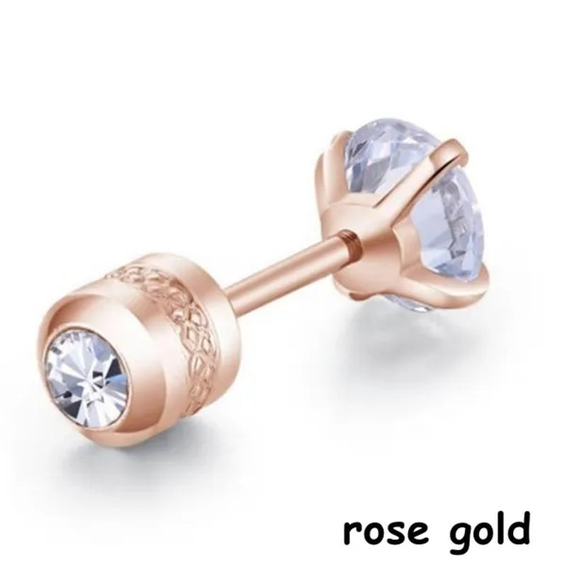 Titanium Steel Earrings for Men Stainless Steel Earrings for Women Men Earrings Diamond Earrings