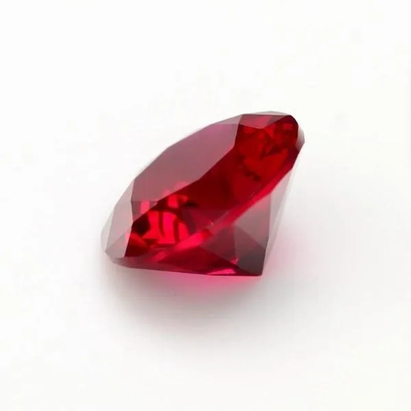 Large Cut Ruby Unheated 10.50 Cts Natural Mined 11.0Mm Sri-Lanka Garnet Ruby Pigeon Red round Cut VVS Loose Gem