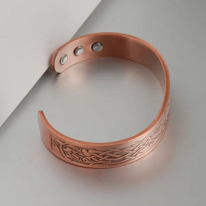 Anti Arthritis Rheumatism Pain Relief Bio Magnetic Pure Copper Bracelet Bangle for Men