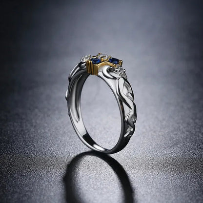 3PCS Zora‘s Sapphire Kokiri's Emerald Goron's Ruby Gold Plated Ring