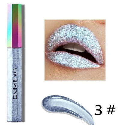 Super Girl 12 Color High-fashion Chameleon Metal Matte Metallic Waterproof Lipgloss Liquid Lipstick  Shimmer Diamond Glitter Pearl Colour Lip Gloss Lip