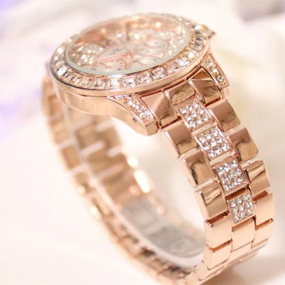 BS Bee Sister Luxury Creative Women Watches Gold Rhinestone Shining Design Bracelet Watches Ladies Women Wrist Watch Montre Femme