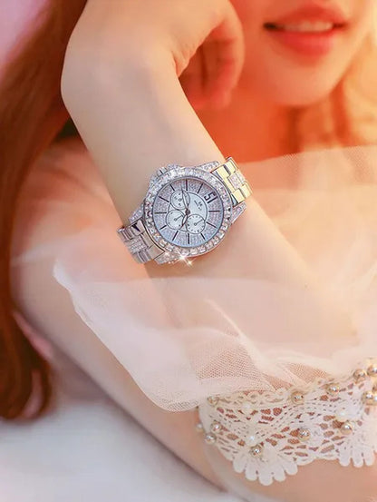 Fashion Women Watches Luxury Brand Watch Bracelet Quartz Diamond Rose Gold Ladies Wrist Watches for Women Wristwatch Montre Femme