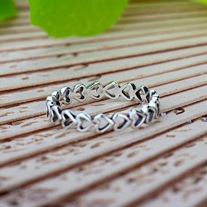 New Heart Shaped Jewelry Hollow Thumb Women Men Gift Jewelry Finger Silver Jewelry 925 Silver Rings