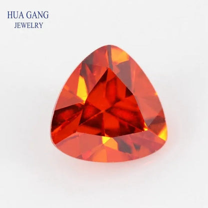 Trilion Triangle Shape Cubic Zirconia Stone Multicolor Brilliant Cut Loose CZ Synthetic Gems Beads for Jewelry AAAAA
